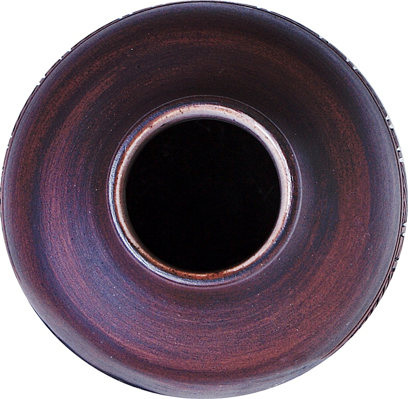Pottery Vase - Turtle Motto. Dsc03525