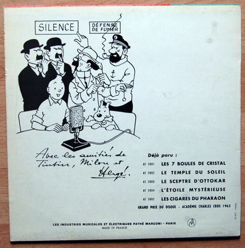 Vinyles des aventures de Tintin et Milou 10000511