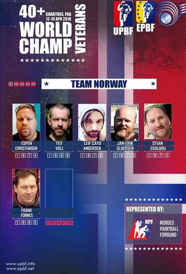 EPBF Nation Cup Vétérans 2018: Norvège Norveg10