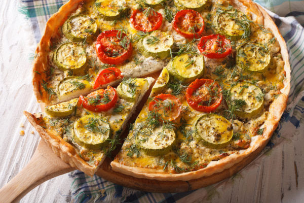 tarte chevre, courgette et tomates Unname37