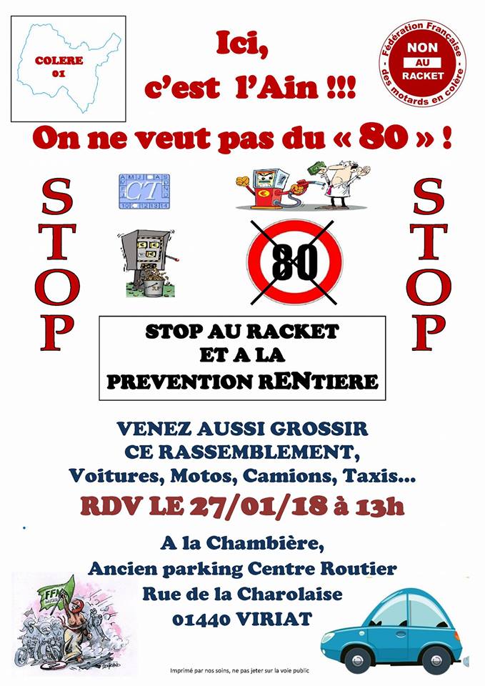 Manif anti 80 Km/h à Bourg en Bresse  26805110