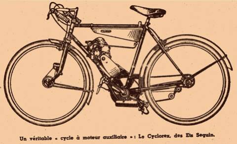 Bicyclette à moteur auxiliaire sale