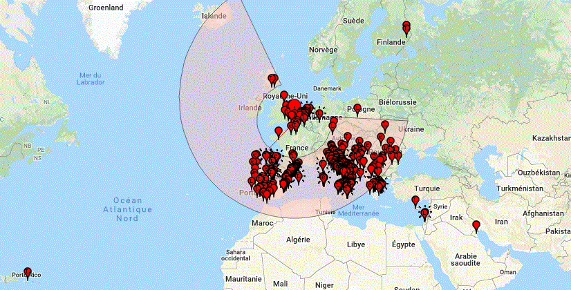 activité en FT8 sur 50mhz Captur12