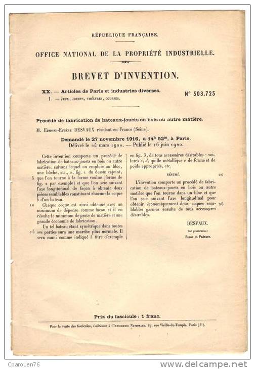Sujet D'invention Exemple Corrigé Brevet