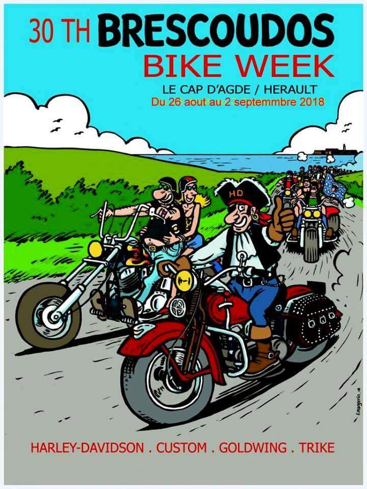 27 aout ou 2 septembre 218- 30ème Brescoudos bike Week au Cap d'Agde (34)  2018-014
