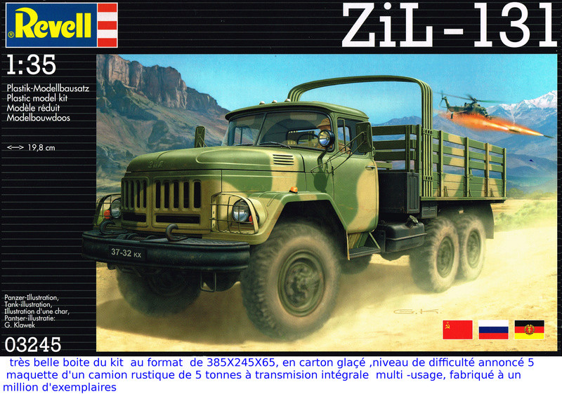 [REVELL] Camion ZiL131 1/35ème Réf 03245  Cci22010