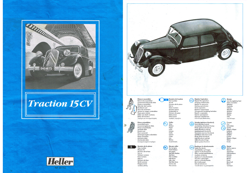 CITROËN TRACTION15-6 1/24ème  Réf  60763 Notice Notice17