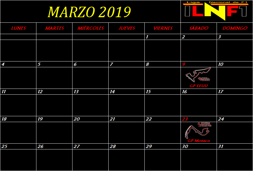 Calendario Marzo10