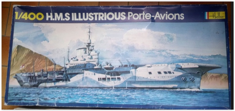Porte-avions HMS ILLUSTRIOUS 1/400ème Réf 81089 Scree265