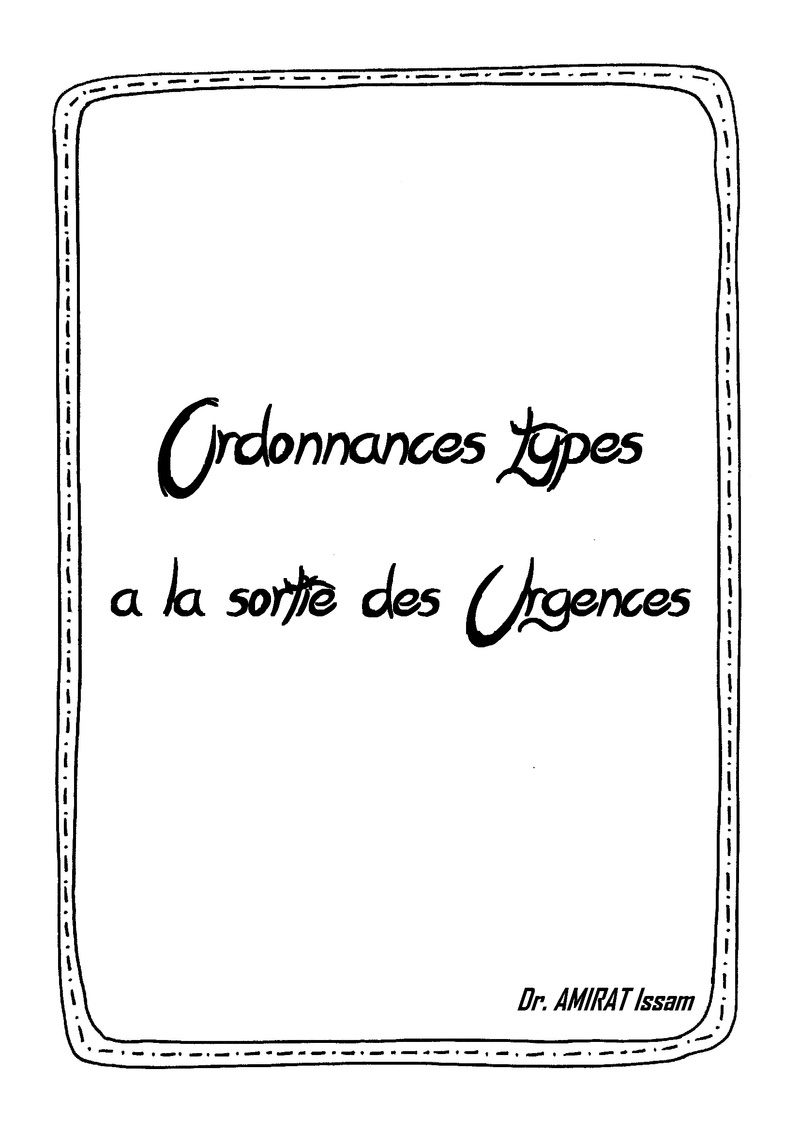 Livres Médicales - Ordonnances types à la sortie des Urgences - Page 3 Ordonn10