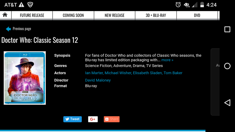 Tom Baker Season 12 Blu-ray - Page 4 Screen16