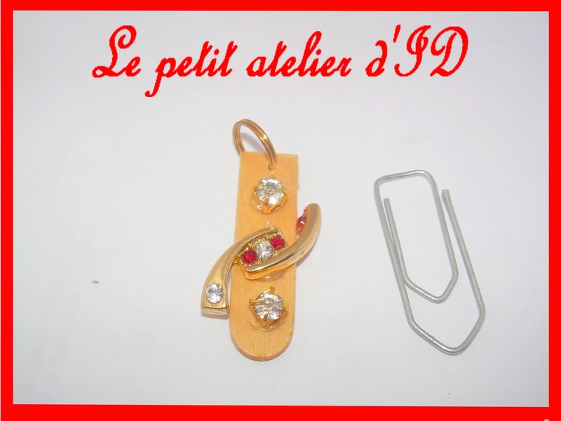 Pendentifs, bijoux de sacs, portables, médailles chiens/chats ... créés avec des bâtonnets de glace Rubis10