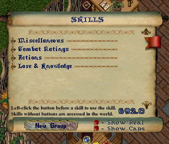 [Premiers pas sur Ultima Online] Les compétences (skills) Menu111