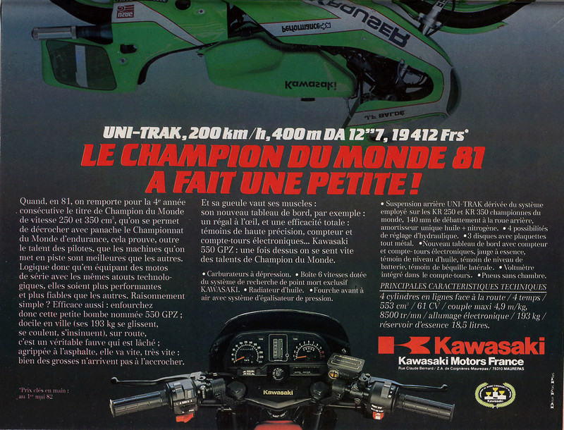 Brochures et Publicités sur les KAWASAKI KZ/Z   70/80'S Ads_ka13
