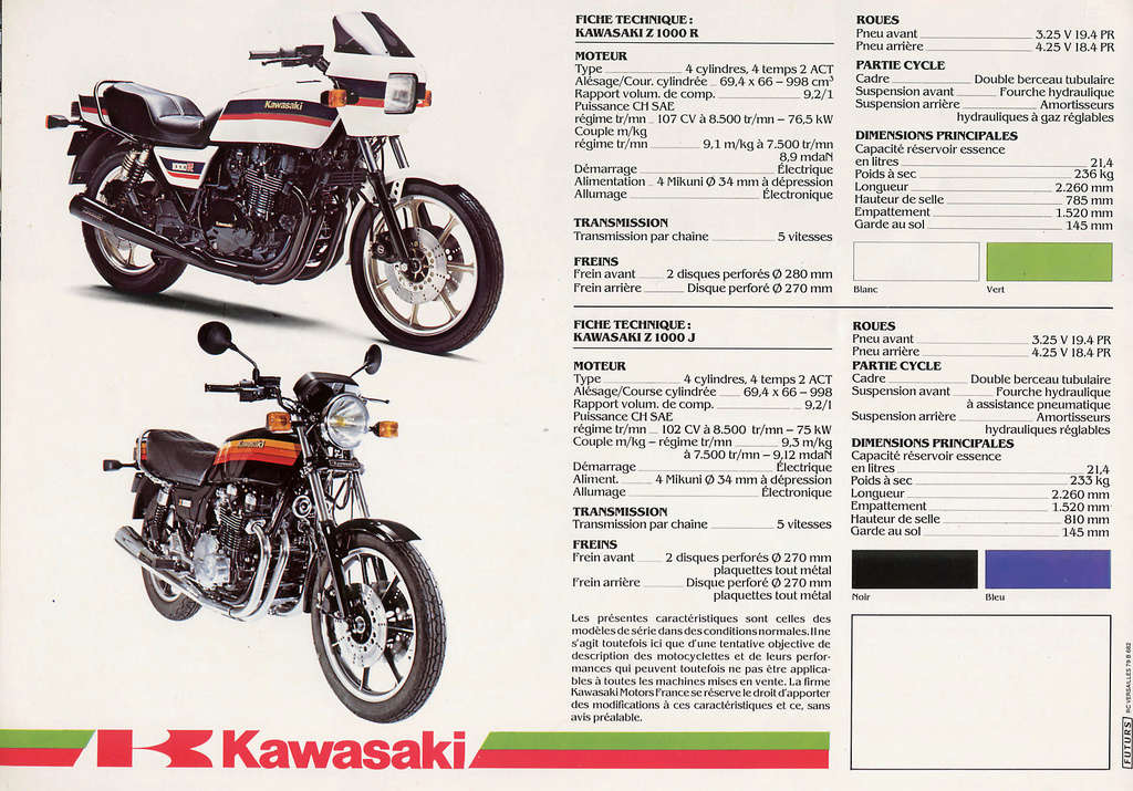 Brochures et Publicités sur les KAWASAKI KZ/Z   70/80'S - Page 2 Brochu10