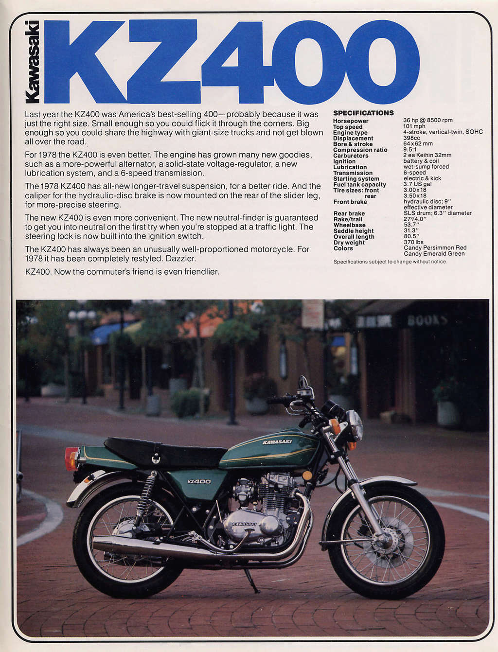 Brochures et Publicités sur les KAWASAKI KZ/Z   70/80'S Brochu34