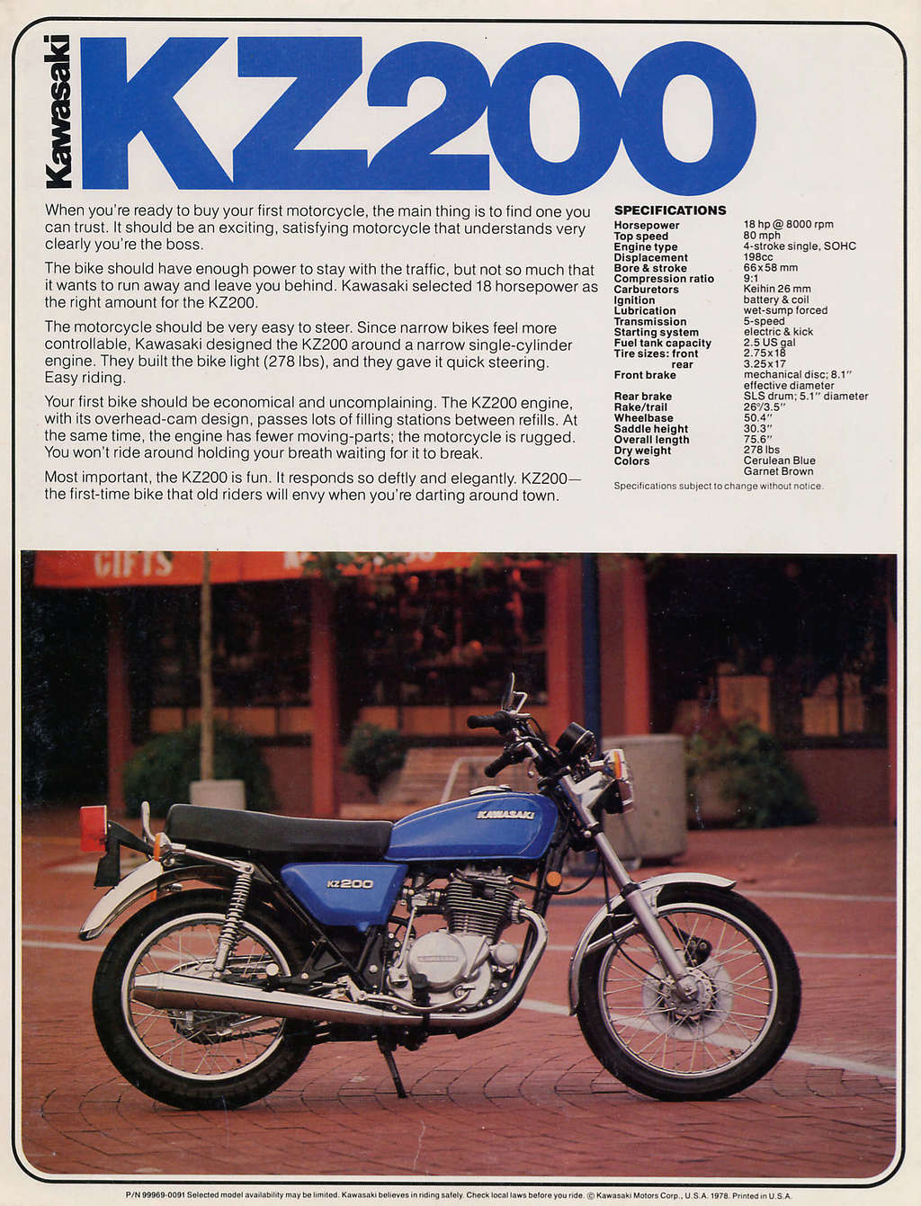 Brochures et Publicités sur les KAWASAKI KZ/Z   70/80'S Brochu37