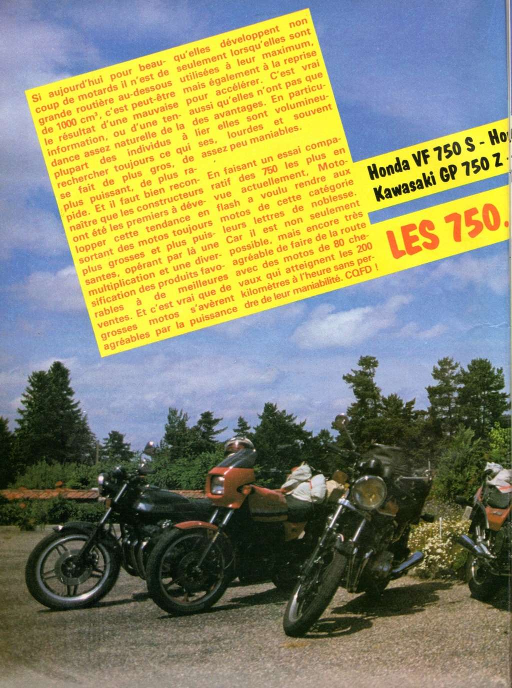 Essais 750 de route Moto flash 45 / août/ septembre 1982 Moto_f12