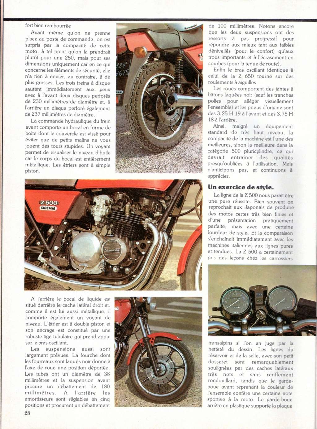 Essai Z 500   moto flash n°29 dec 1979 janv 1980  Moto_f56