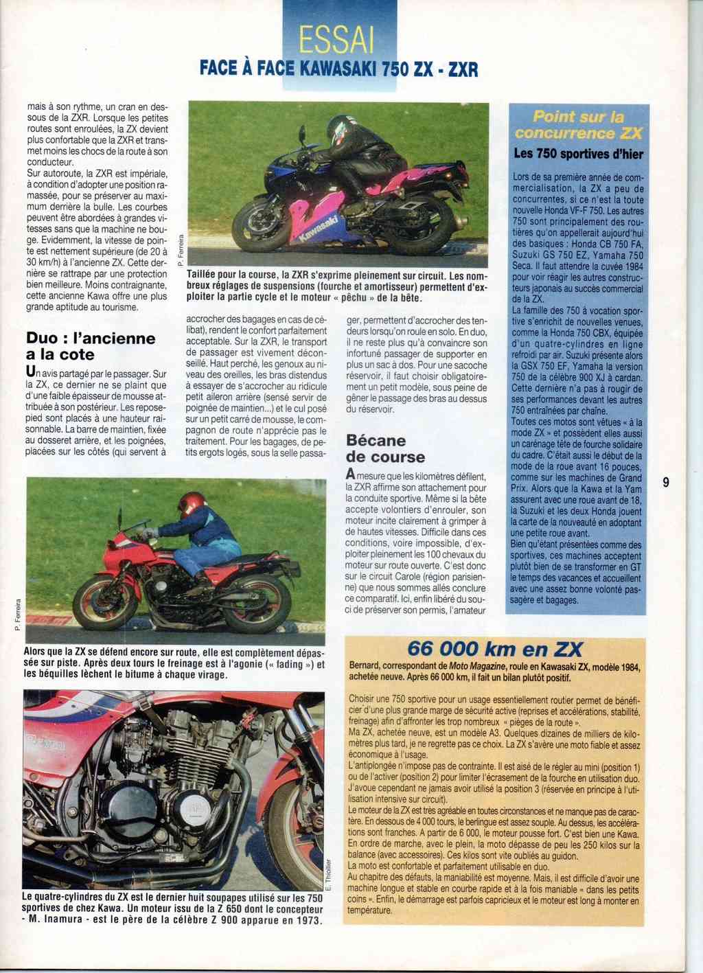 comparatif - comparatif kawasaki 750ZX et ZXR moto magazine N° 106 Moto_m14