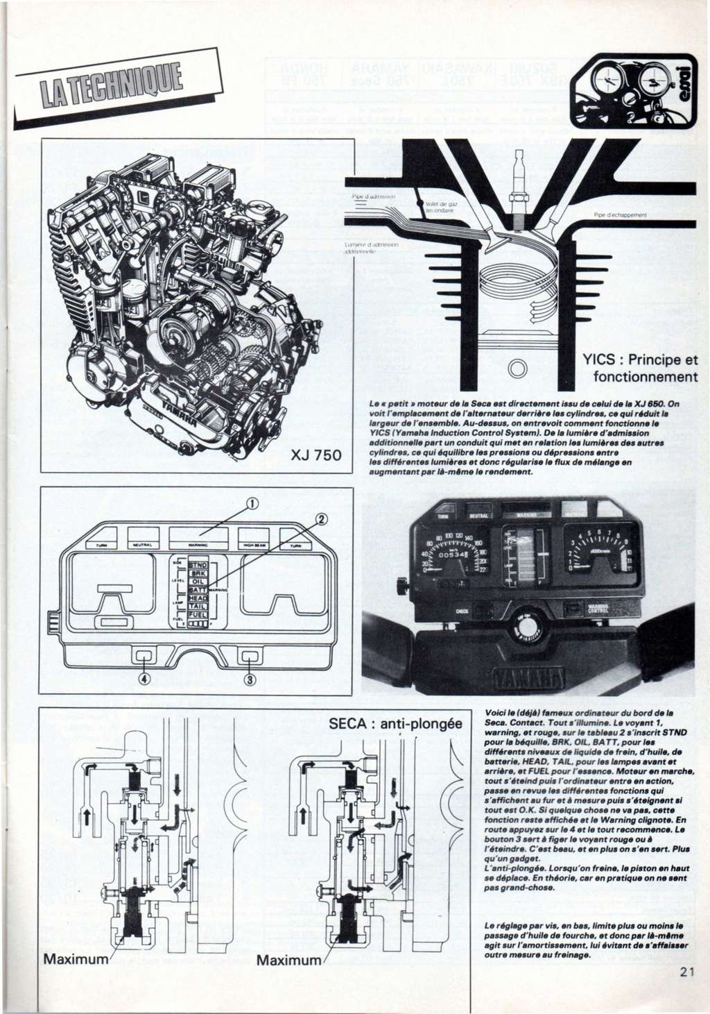 Essai du Z750 L  et présentation en Fev 1981 dans  MR  Moto_r19