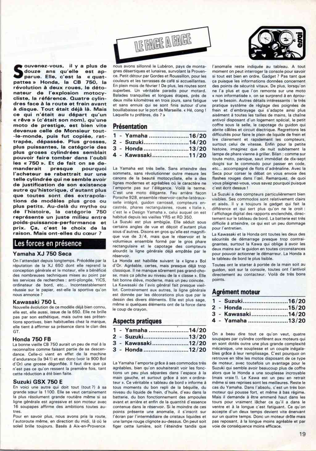 Essai du Z750 L  et présentation en Fev 1981 dans  MR  Moto_r21