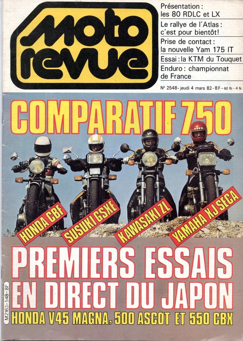 Essai du Z750 L  et présentation en Fev 1981 dans  MR  Moto_r30