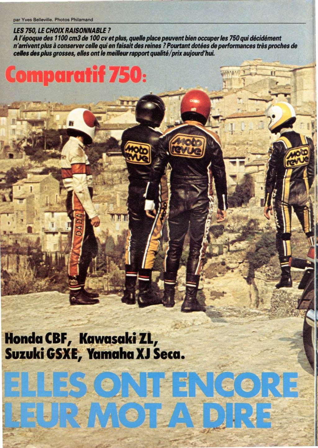 Essai du Z750 L  et présentation en Fev 1981 dans  MR  Moto_r33