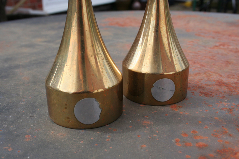 VINTAGE BRASS CANDLE HOLDERS Img_3714