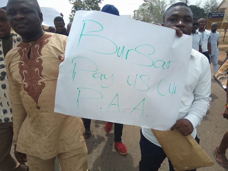 Akanu Ibiam Federal Polytechnic Staff on a Peaceful Protest Against Illegal Deduction Of Their PPA (Photos) 27540910