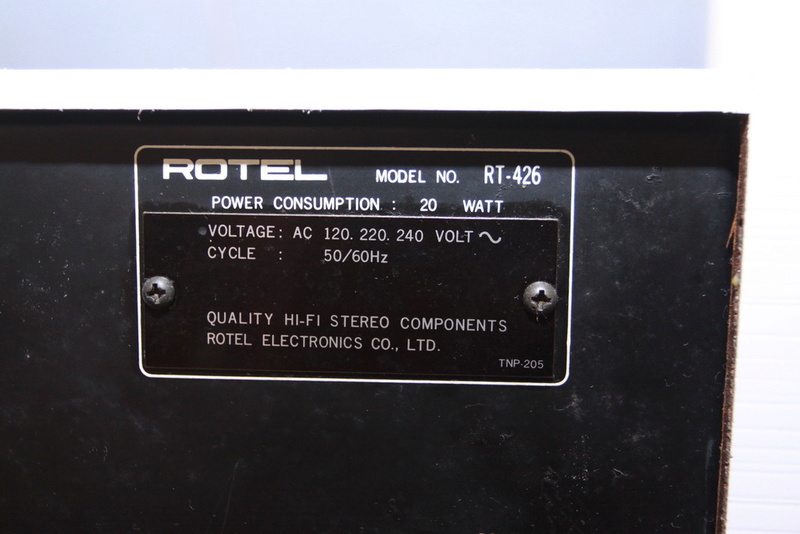 Rotel RT-426 AM/FM Vintage Stereo Tuner Rotel_23