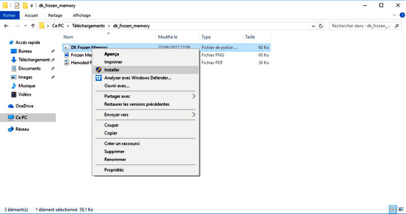 Windows 10: installer et gérer les polices de caractères  La-pol11