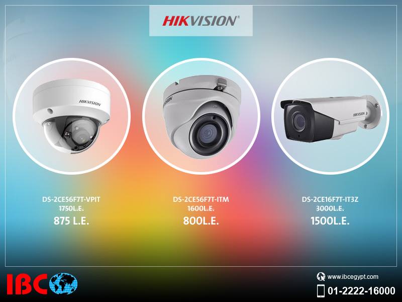 فاضل يومين علي أقوى العروض و خصومات هائلة علي أنظمة كاميرات المراقبة ماركة Hikvision Turbo HD 3MP 23794810