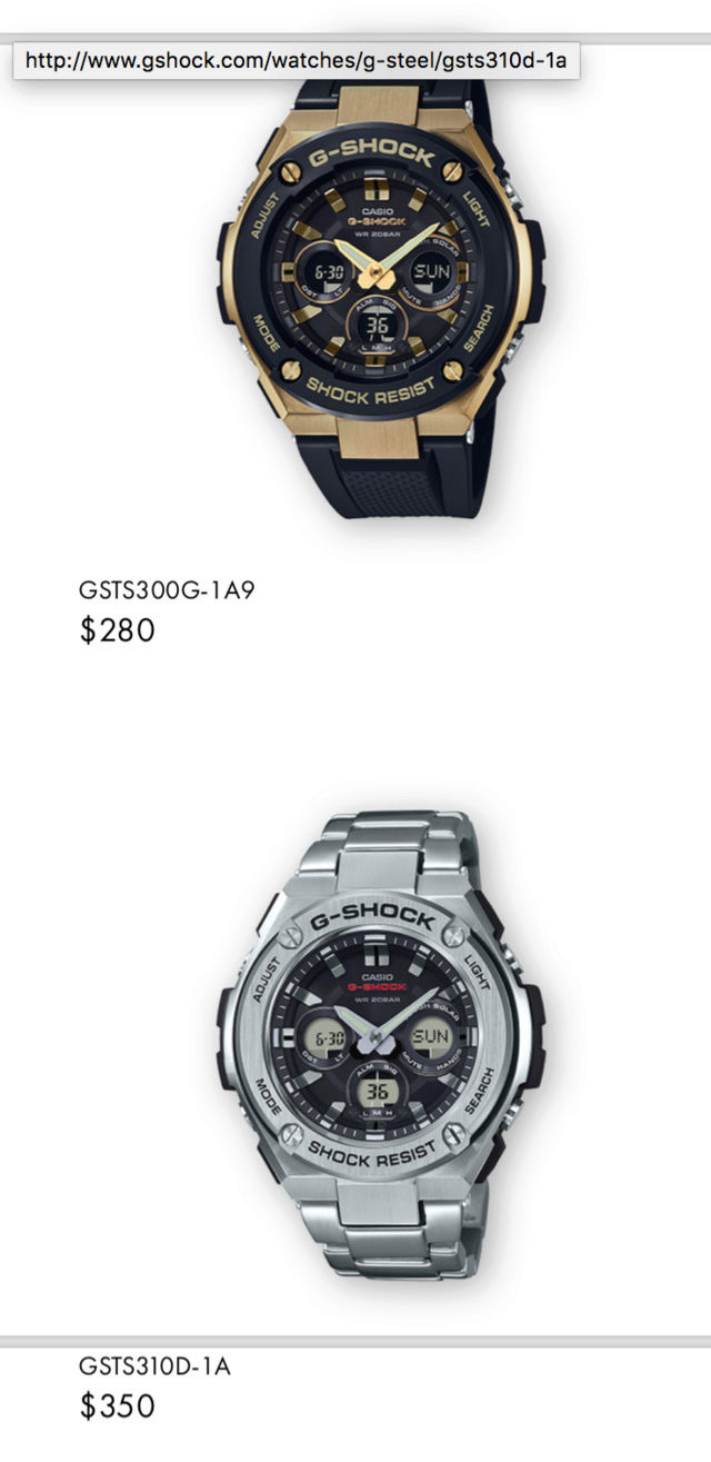 Casio GST-W310D-1AER : la G-Steel plus compacte - Page 2 Captur39