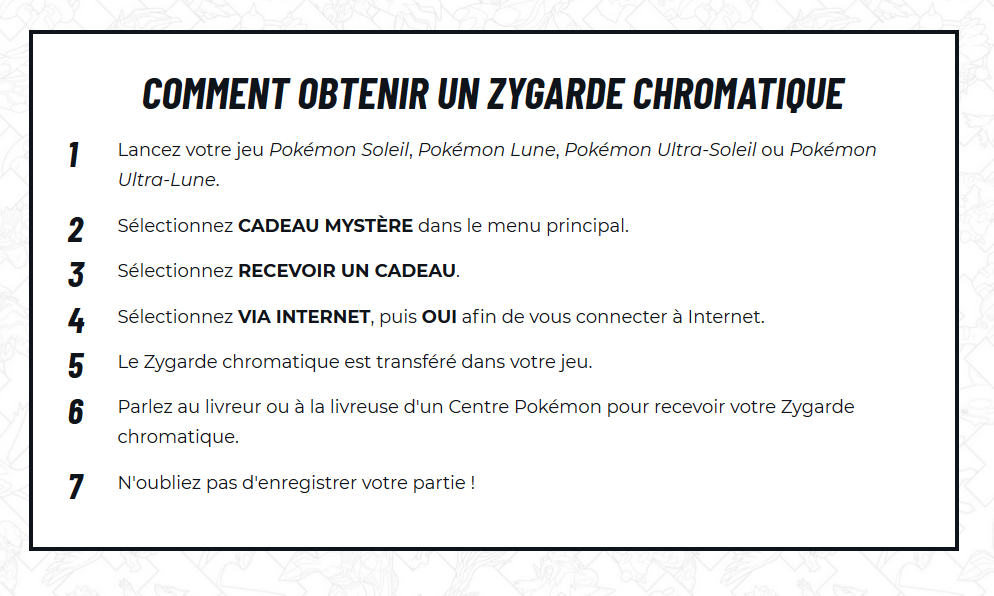  [Pokemon Legendary event de Nintendo] Ce mois-ci juin Zygarde chromatique  Zygard10