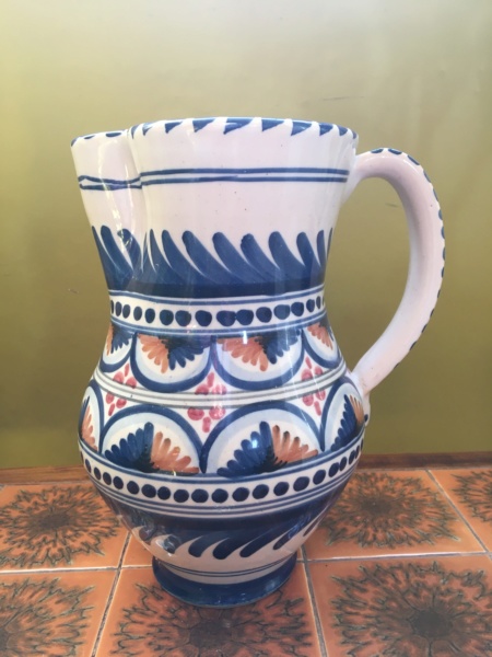 French tin glaze large jug ? de la cac 0a985b10