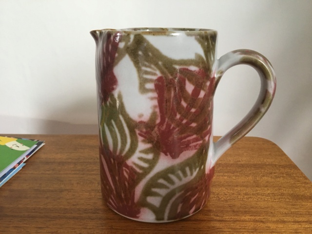 Dartington pottery jug with c or t mark Image180