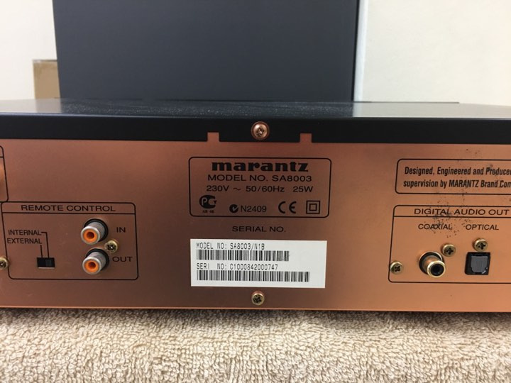 Marantz Super Audio CD Player SA8003 (USED)(SOLD) 27781010