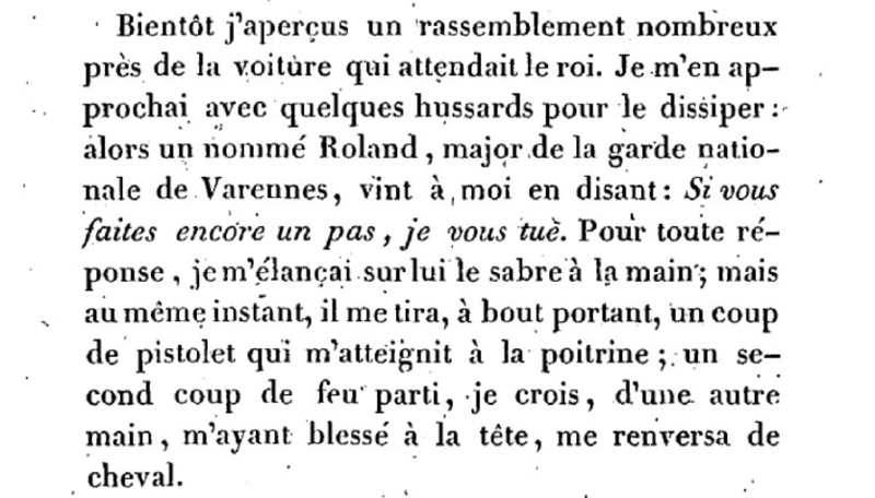 goguelat - Mémoire du baron de Goguelat, sur les événements relatifs au voyage de Varennes Captu280