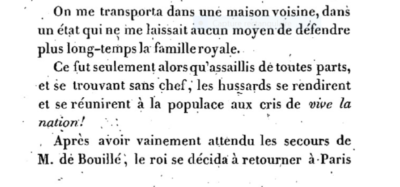 goguelat - Mémoire du baron de Goguelat, sur les événements relatifs au voyage de Varennes Captu281