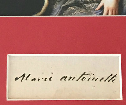 Documents avec autographe ou signature de Marie-Antoinette 81525610
