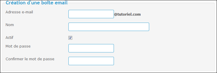 nom de domaine - Création d’une boite email personnalisée ou d'une redirection après acquisition d’un nom de domaine Tuto2b10