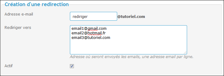 Création d’une boite email personnalisée ou d'une redirection après acquisition d’un nom de domaine Tuto710