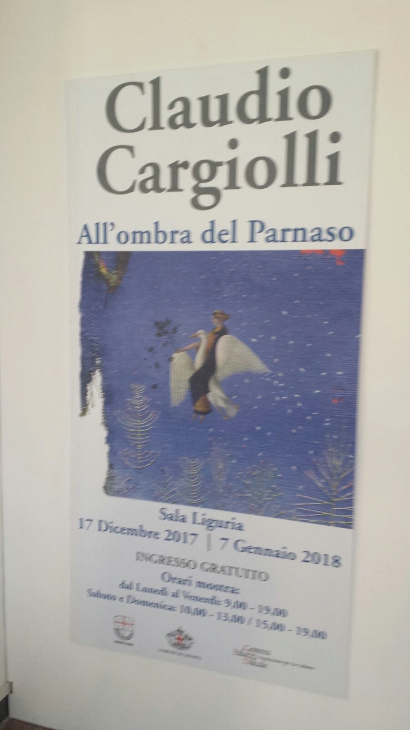 MOSTRA DI CARGIOLLI A GENOVA, palazzo Ducale; "All’ombra del Parnaso" 16 dicembre 2017 – 7 gennaio 2018 Sala Liguria 112