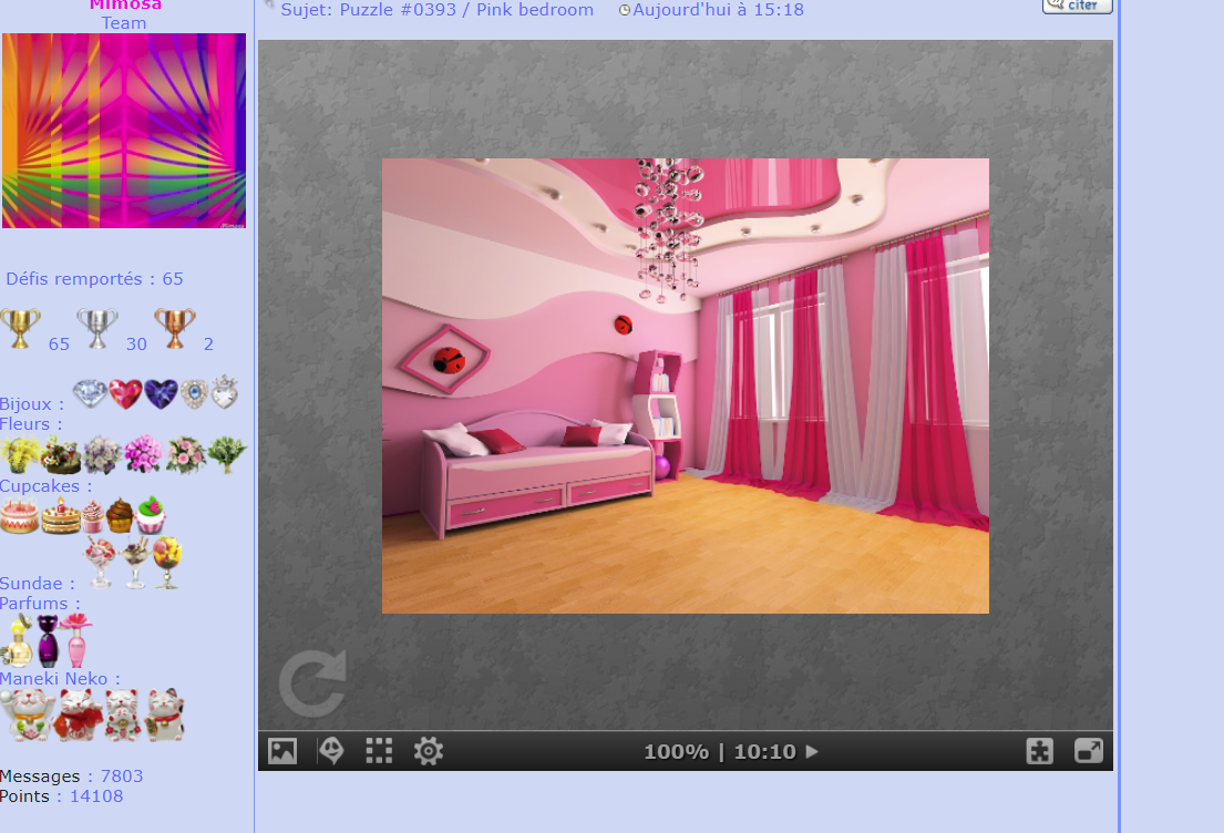 Puzzle #0393 / Pink bedroom  Mimo104