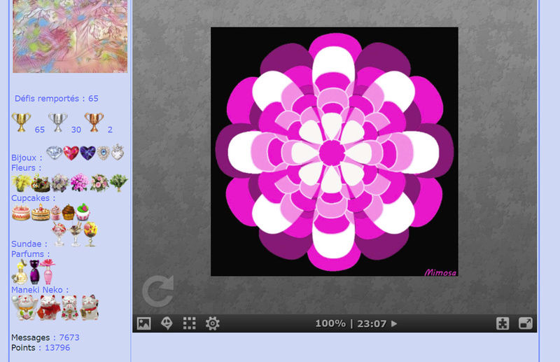 Puzzle #0290 / Abstract flower #2 by Mimosa  Mimo141