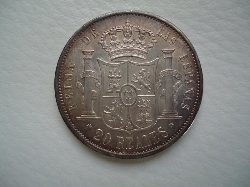 20 reales Isabel II 1863. Sevilla 25299210