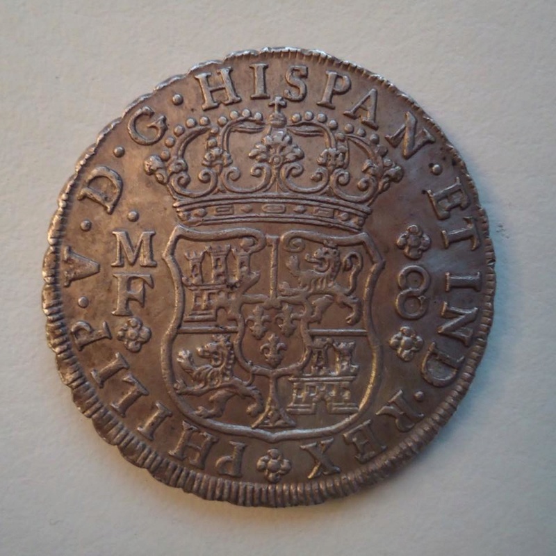 Columnario de a 8 , 1740 Felipe V. México 26239411