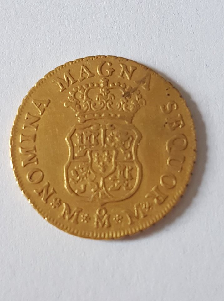 2 escudos Carlos III 1761. México 27336910