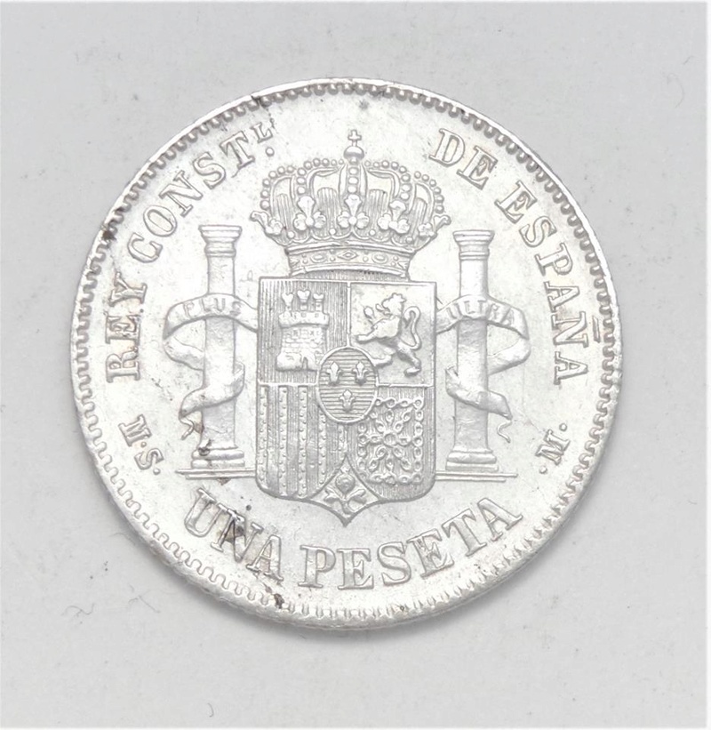 1 peseta Alfonso XII 1885 28958610